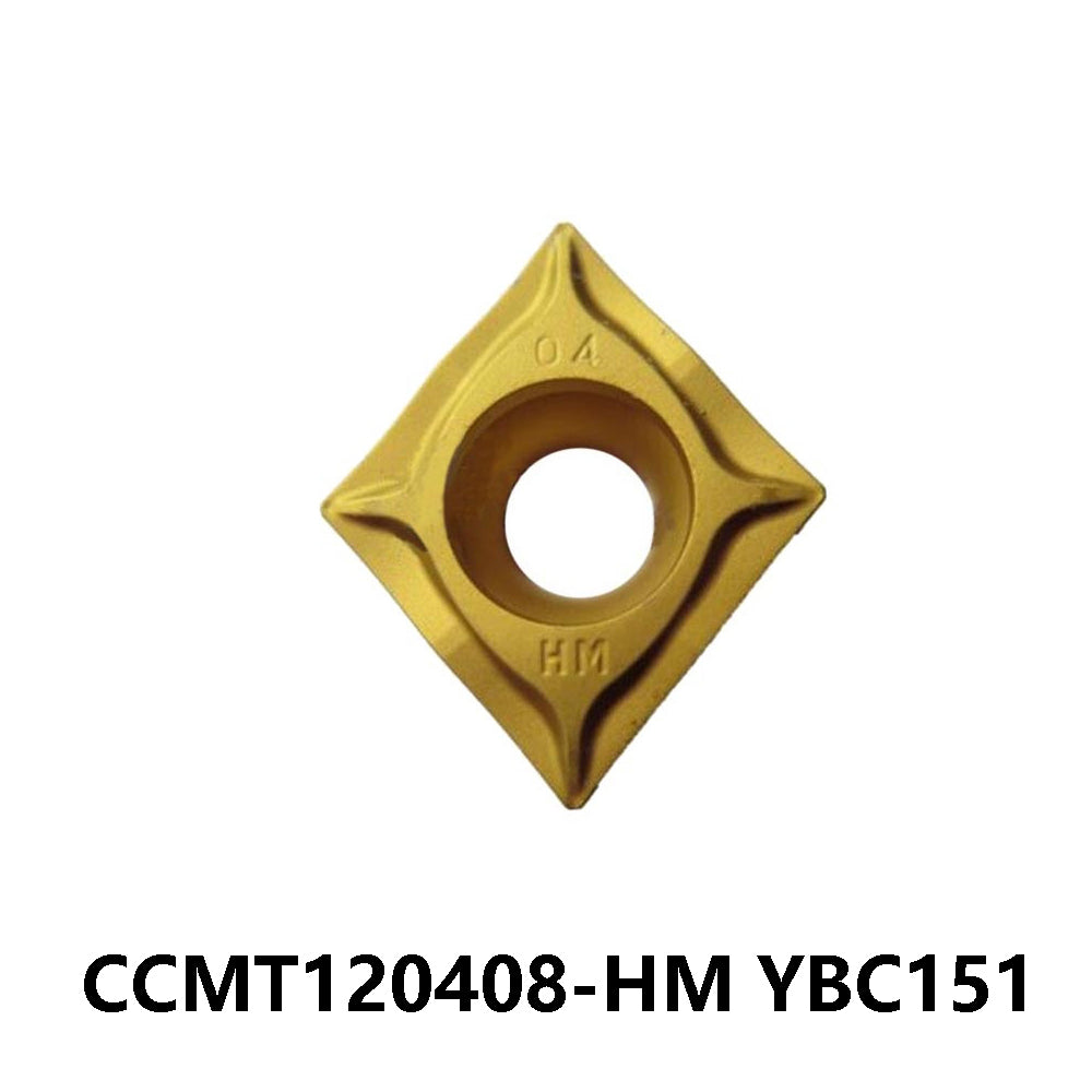 ZCC CCMT120408-HM YBC151 Carbide Turning Insert - Diamond 80° | Steel, Carbon Steel (10 PCS)