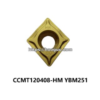 Original ZCC-CT CCMT120408-HM YBM251 Carbide Turning Insert - Diamond 80° | Steel, Stainless Steel (10 PCS)