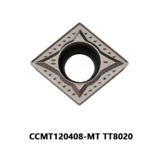 Original TaeguTec CCMT120408-MT TT8020 Carbide Turning Insert - Diamond 80° | Cast Iron (10 PCS)