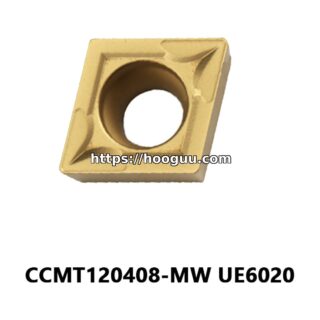 Original Mitsubishi CCMT120408-MW UE6020 Carbide Turning Insert - Diamond 80° | Steel, Carbon Steel (10 PCS)