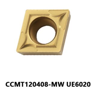 Original Mitsubishi CCMT120408-MW UE6020 Carbide Turning Insert - Diamond 80° | Steel, Cast Iron (10 PCS)