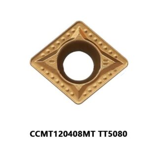 Original TaeguTec CCMT120408MT TT5080 Carbide Turning Insert - Diamond 80° (10 PCS)