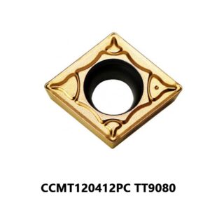Original TaeguTec CCMT120412PC TT9080 Carbide Turning Insert - Diamond 80° | Stainless Steel & More (10 PCS)