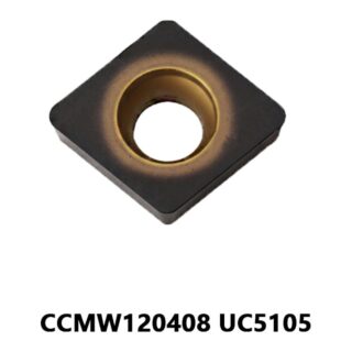 Original Mitsubishi CCMW120408 UC5105 Carbide Turning Insert - Diamond 80° | Cast Iron, Non-ferrous (10 PCS)