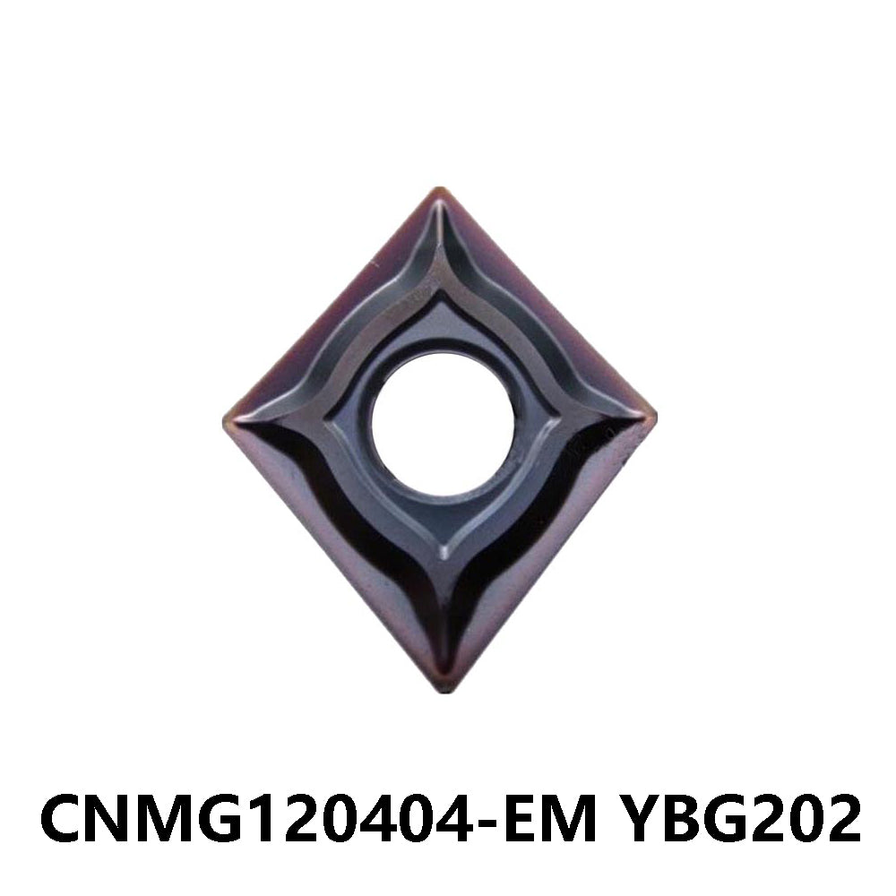 ZCC CNMG120404-EM YBG202 Carbide Turning Insert - Diamond 80° | Steel, Stainless Steel (10 PCS)