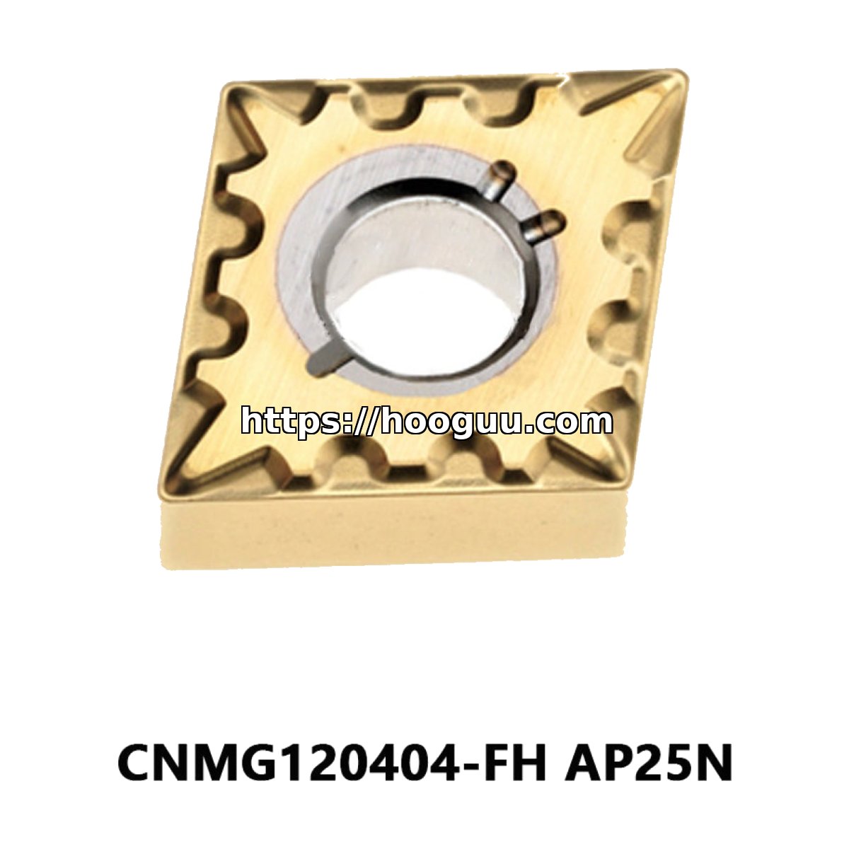 Original Mitsubishi CNMG120404-FH Carbide Turning Insert - Diamond 80° | Steel (10 PCS) AP25N CNMG120404-FH AP25N