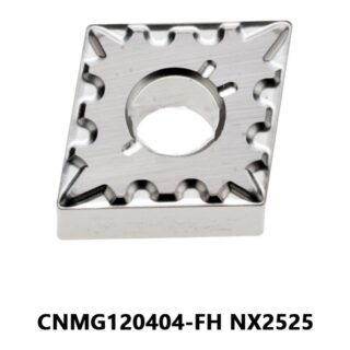 Original Mitsubishi CNMG120404-FH NX2525 Carbide Turning Insert - Diamond 80° | Steel (10 PCS)