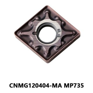 Original Mitsubishi CNMG120404-MA MP735 Carbide Turning Insert - Diamond 80° | Steel & More (10 PCS)