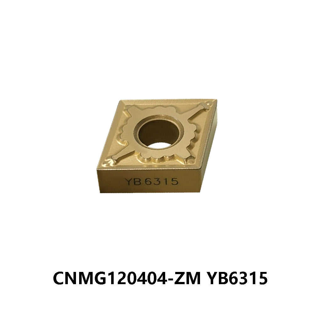 ZCC CNMG120404-ZM YB6315 Carbide Turning Insert - Diamond 80° | Steel, Stainless Steel (10 PCS)