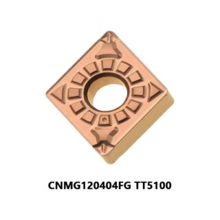 Original TaeguTec CNMG120404FG TT5100 Carbide Turning Insert - Diamond 80° (10 PCS)