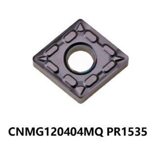 Original Kyocera CNMG120404-MQ PR1535 Carbide Turning Insert - Diamond 80° (10 PCS)