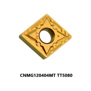 Original TaeguTec CNMG120404MT TT5080 Carbide Turning Insert - Diamond 80° (10 PCS)