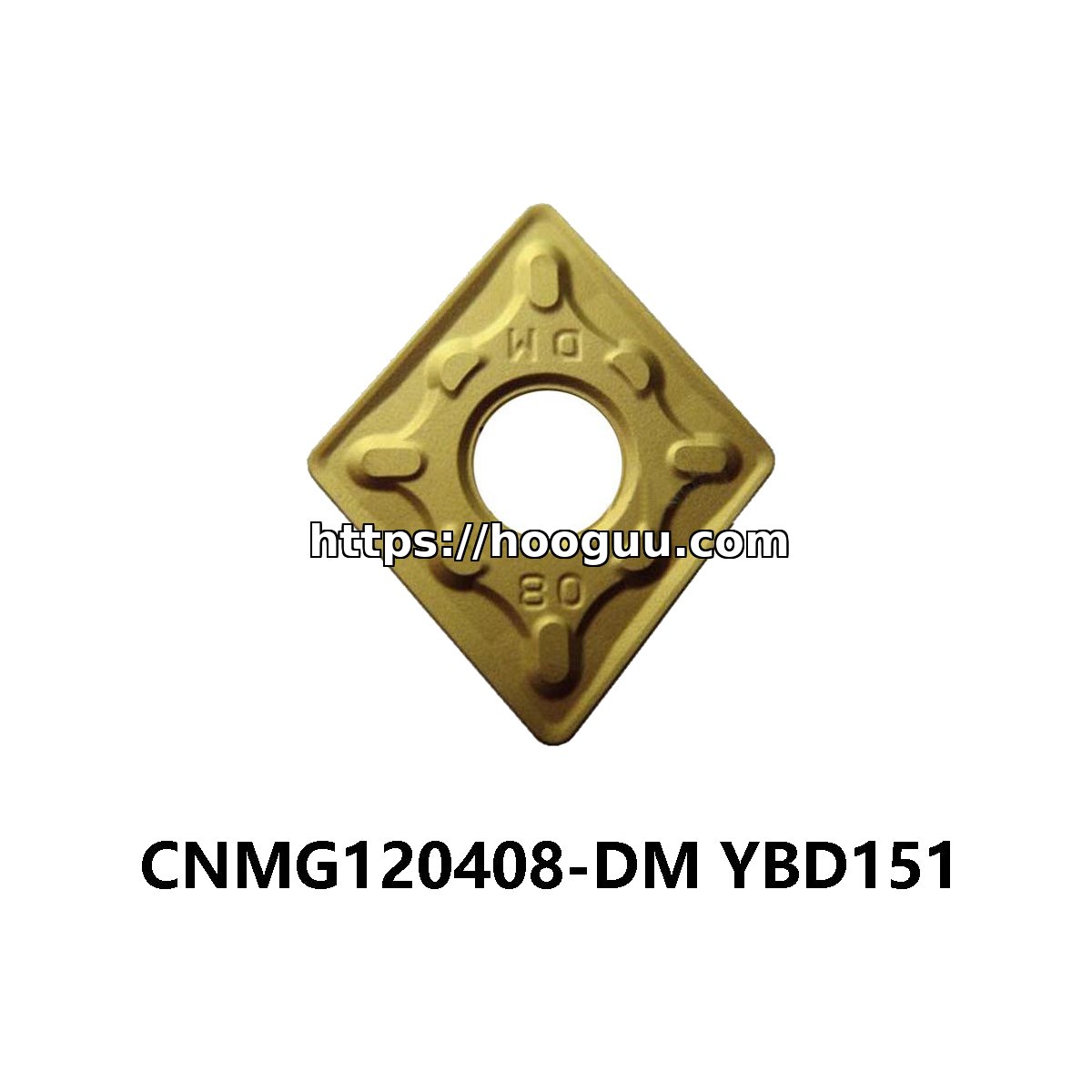 Original ZCC-CT CNMG120408-DM YBD151 Carbide Turning Insert - Diamond 80° | Steel (10 PCS)