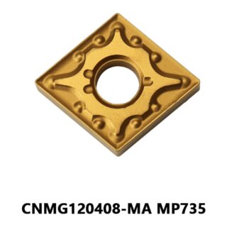 Original Mitsubishi CNMG120408-MA MP735 Carbide Turning Insert - Diamond 80° | Steel, Carbon Steel (10 PCS)