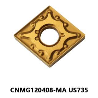 Original Mitsubishi CNMG120408-MA US735 Carbide Turning Insert - Diamond 80° | Steel, Carbon Steel (10 PCS)