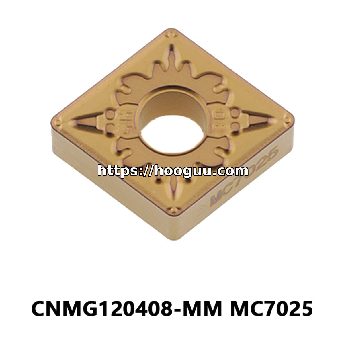 Original Mitsubishi CNMG120408-MM MC7025 Carbide Turning Insert - Diamond 80° | Steel (10 PCS)