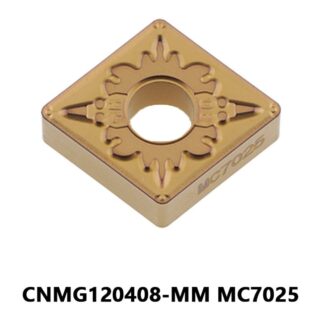 Original Mitsubishi CNMG120408-MM MC7025 Carbide Turning Insert - Diamond 80° | Steel (10 PCS)