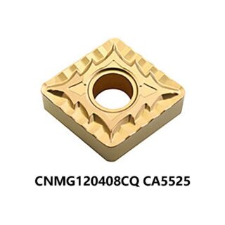 Original Kyocera CNMG120408CQ CA5525 Carbide Turning Insert - Diamond 80° | Steel (10 PCS)