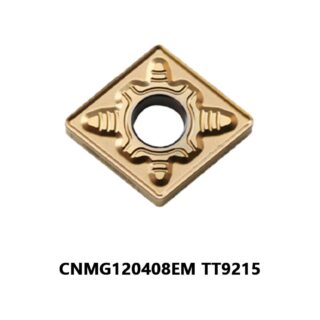 Original TaeguTec CNMG120408EM TT9215 Carbide Turning Insert - Diamond 80° (10 PCS)