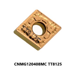 Original TaeguTec CNMG120408MC TT8125 Carbide Turning Insert - Diamond 80° | Steel (10 PCS)