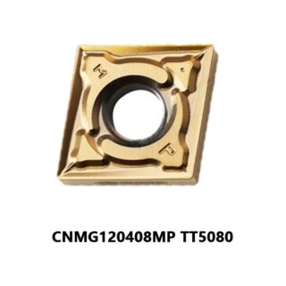 Original TaeguTec CNMG120408MP TT5080 Carbide Turning Insert - Diamond 80° (10 PCS)