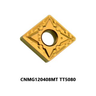 Original TaeguTec CNMG120408MT TT5080 Carbide Turning Insert - Diamond 80° (10 PCS)