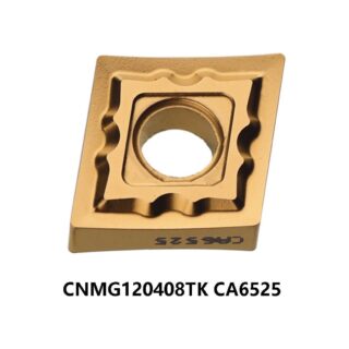 Original Kyocera CNMG120408TK CA6525 Carbide Turning Insert - Diamond 80° | Steel (10 PCS)