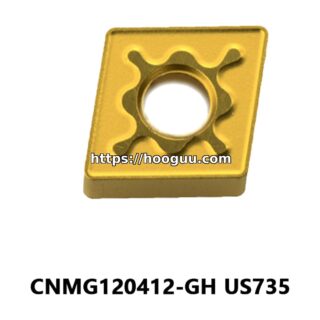 Original Mitsubishi CNMG120412-GH US735 Carbide Turning Insert - Diamond 80° | Steel, Stainless Steel (10 PCS)