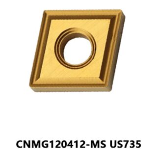 Original Mitsubishi CNMG120412-MS US735 Carbide Turning Insert - Diamond 80° | Steel (10 PCS)