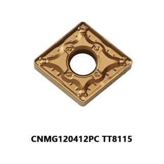Original TaeguTec CNMG120412PC TT8115 Carbide Turning Insert - Diamond 80° (10 PCS)
