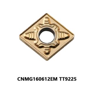 Original TaeguTec CNMG160612EM TT9225 Carbide Turning Insert - Diamond 80° | Steel (10 PCS)