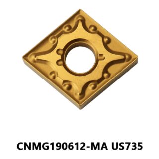 Original Mitsubishi CNMG190612-MA US735 Carbide Turning Insert - Diamond 80° | Steel (10 PCS)