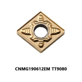 Original TaeguTec CNMG190612EM TT9080 Carbide Turning Insert - Diamond 80° | Stainless Steel & More (10 PCS)