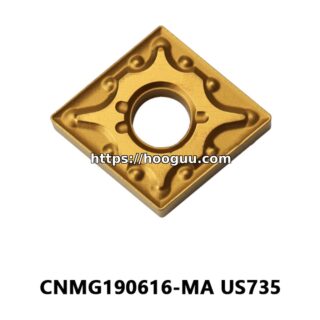 Original Mitsubishi CNMG190616-MA US735 Carbide Turning Insert - Diamond 80° | Steel, Stainless Steel (10 PCS)