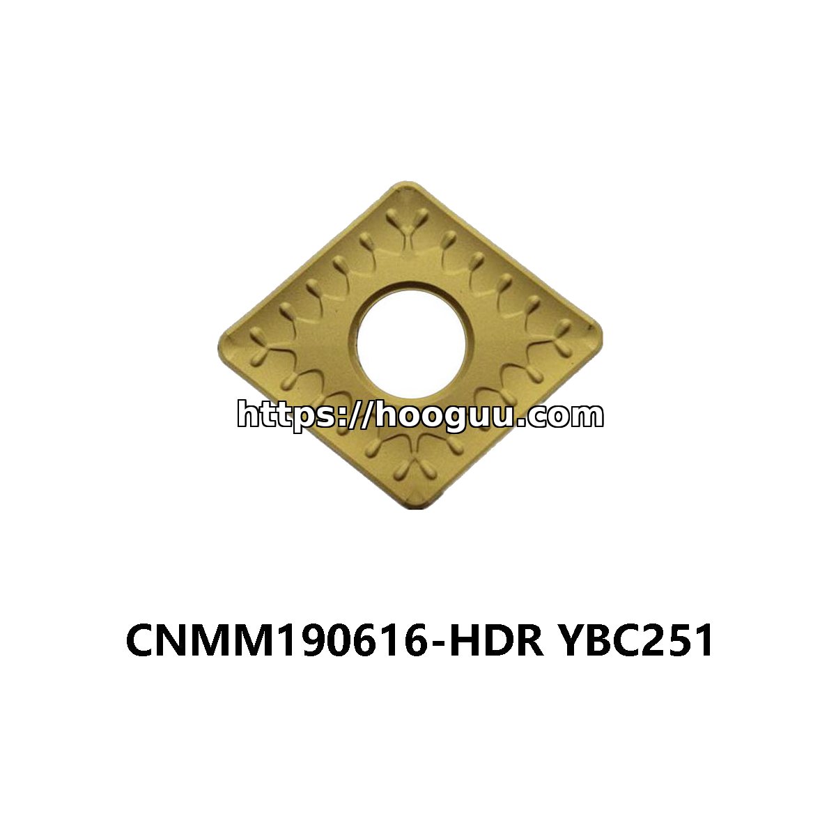 Original ZCC-CT CNMM190616-HDR YBC251 Carbide Insert - Diamond 80° | Steel (10 PCS)
