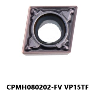 Original Mitsubishi CPMH080202-FV VP15TF Carbide Turning Insert - Diamond 80° | Steel, Stainless Steel (10 PCS)