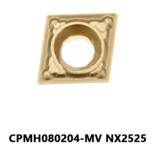 Original Mitsubishi CPMH080204-MV NX2525 Carbide Turning Insert - Diamond 80° | Steel (10 PCS)