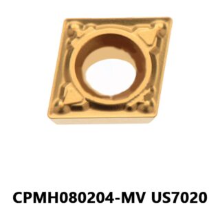 Original Mitsubishi CPMH080204-MV US7020 Carbide Turning Insert - Diamond 80° (10 PCS)