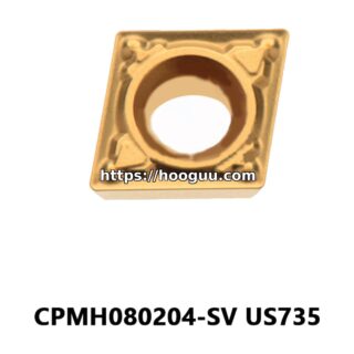 Original Mitsubishi CPMH080204-SV US735 Carbide Turning Insert - Diamond 80° | Steel, Stainless Steel (10 PCS)