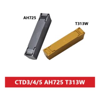 Original Tungaloy TUNGALOY AH725 Carbide Turning Insert - Triangle | Stainless Steel & More (10 PCS) CTD3 CTD4 CTD5 AH725 T313W