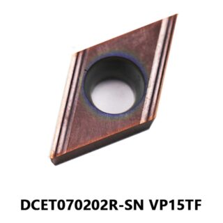 Original Mitsubishi DCET070202R-SN VP15TF Carbide Turning Insert - Diamond 55° | Steel, Stainless Steel (10 PCS)