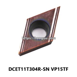 Original Mitsubishi DCET11T304R-SN VP15TF Carbide Turning Insert - Diamond 55° | Steel, Stainless Steel (10 PCS)