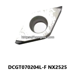 Original Mitsubishi DCGT070204L-F NX2525 Carbide Turning Insert - Diamond 55° | Steel (10 PCS)