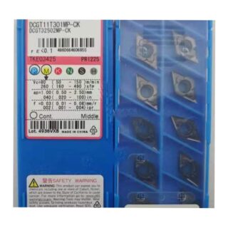 Original Kyocera DCGT11T301MP-CK PR1225 Carbide Turning Insert - Diamond 55° | Heat-Resistant Alloys (10 PCS)