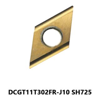 Original Tungaloy DCGT11T302FR-J10 SH725 Carbide Turning Insert - Diamond 55° (10 PCS)