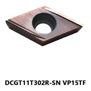 Original Mitsubishi DCGT11T302R-SN VP15TF Carbide Turning Insert - Diamond 55° | Steel, Stainless Steel (10 PCS)