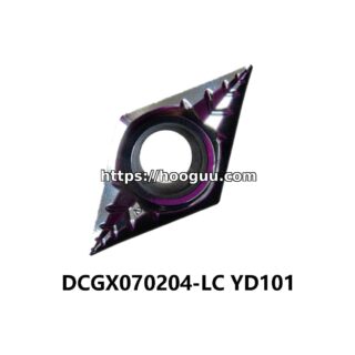 Original ZCC-CT DCGX070204-LC YD101 Carbide Insert - Diamond 55° | Steel, Aluminum (10 PCS)