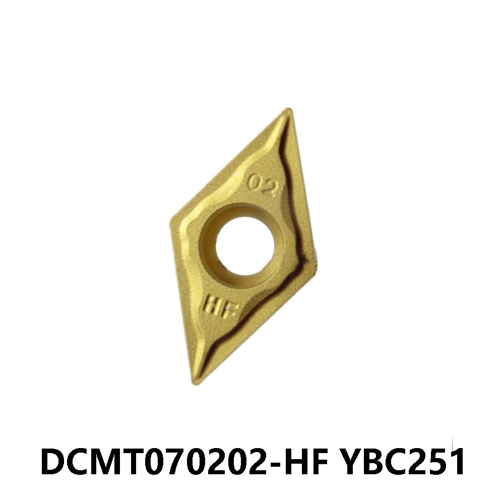 ZCC DCMT070202-HF YBC251 Carbide Turning Insert - Diamond 55° | Cast Iron, Non-ferrous (10 PCS)
