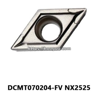 Original Mitsubishi DCMT070204-FV NX2525 Carbide Turning Insert - Diamond 55° | Steel (10 PCS)