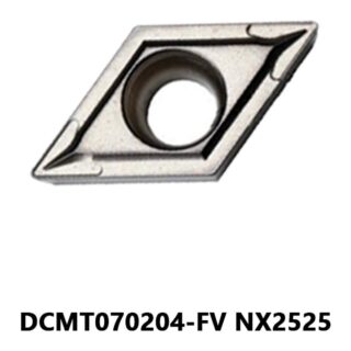 Original Mitsubishi DCMT070204-FV NX2525 Carbide Turning Insert - Diamond 55° | Steel (10 PCS)